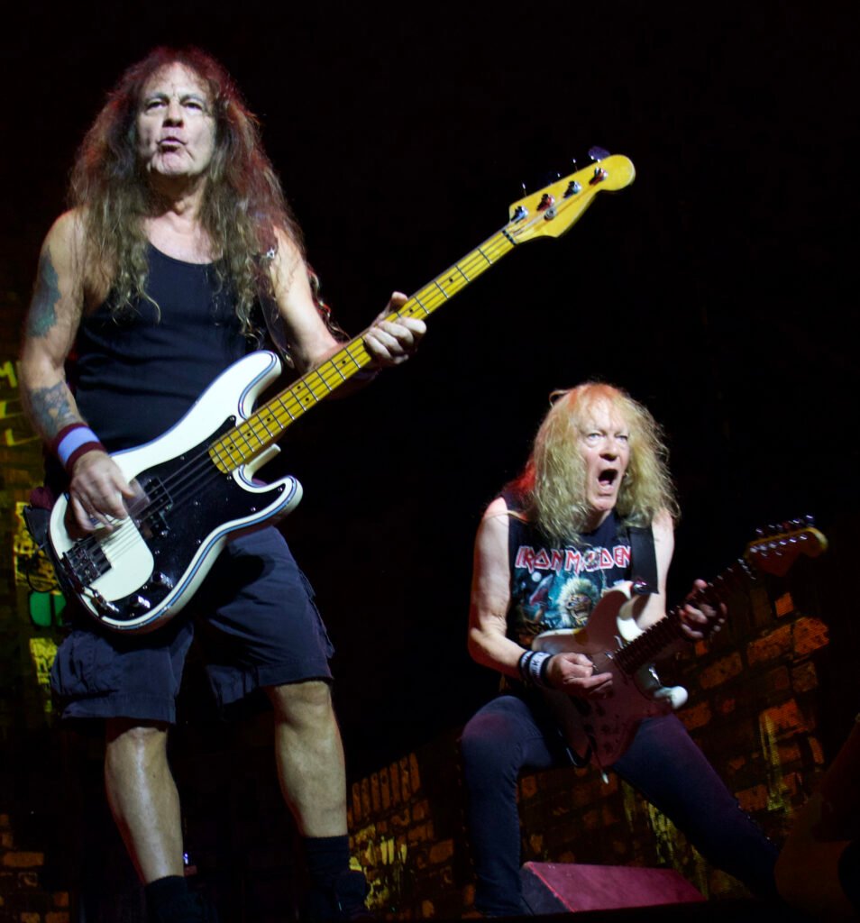 Here's the lead-off photo that doesn't crop off Steve Harris' head (Photo: Doug Van Pelt)